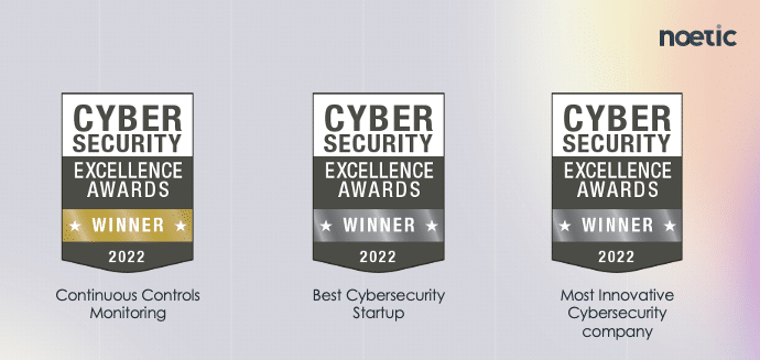 A picture of Noetic's cybersecurity excellence awards