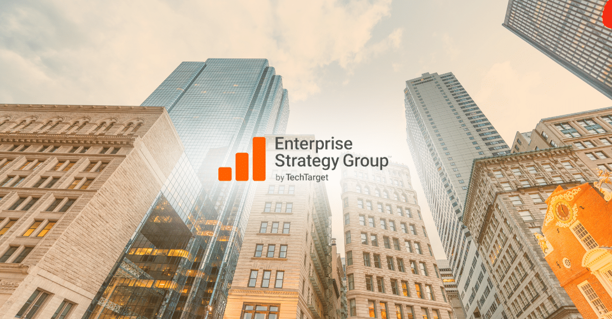 Enterprise Strategy Group logo on Boston background