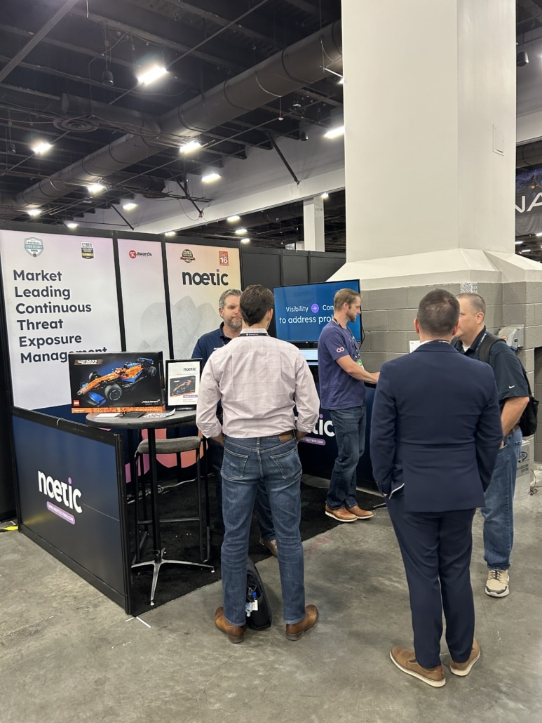 Noetic Cyber booth at Black Hat 2023