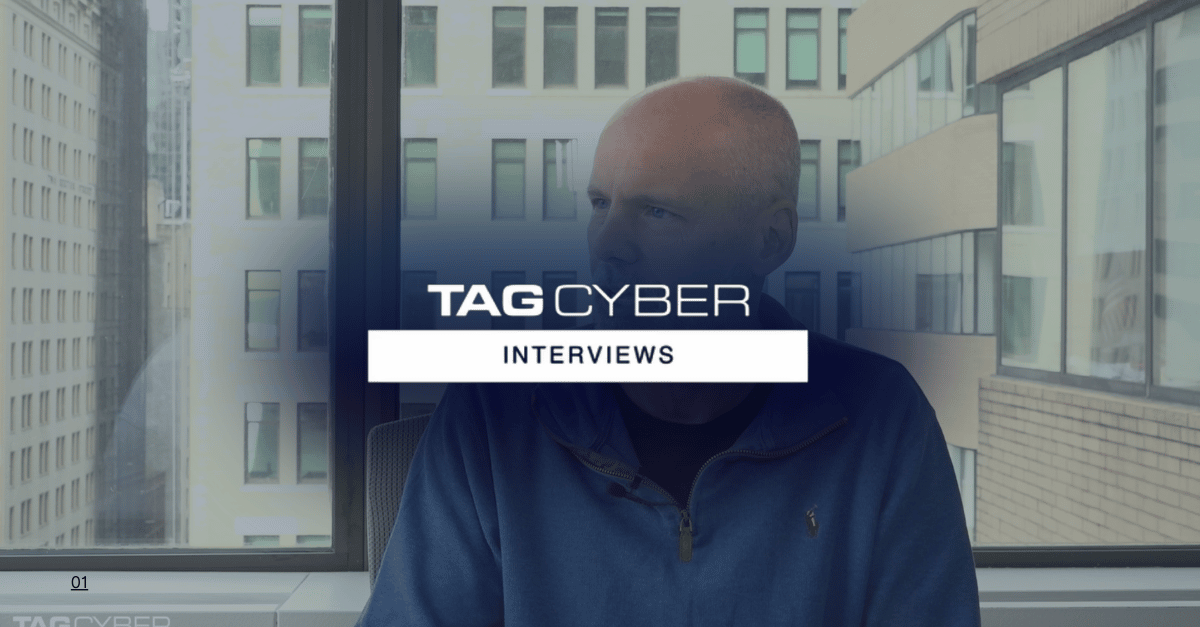 Still image of Allen Rogers, CPO and Co-Founder of Noetic Cyber during an interview with TAG Cyber on the importance of context in attack surface management