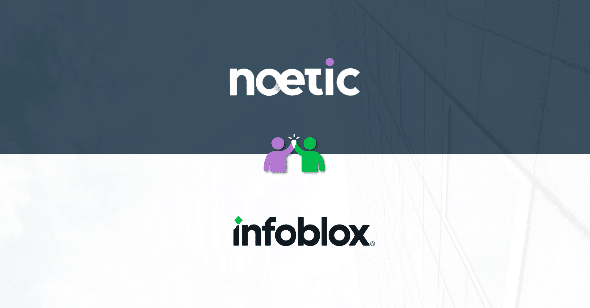 Noetic Cyber™ logo and Infoblox® logo